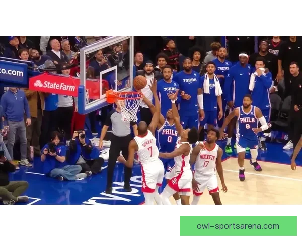 NBA激战加时76人险胜火箭杜兰特空砍36分难救主